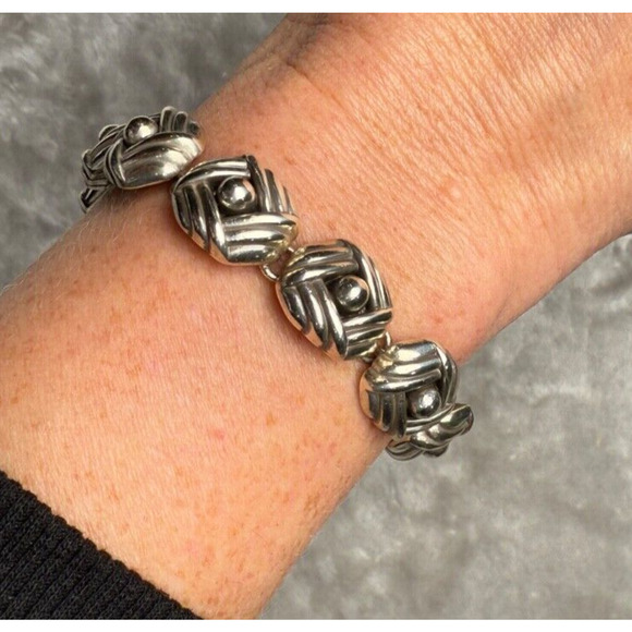 Brighton Sonora Knot Silver Tone Bracelet Adjustable Bracelet Boho Southwestern - Picture 2 of 4